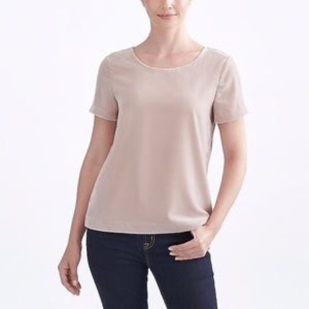 NWT J. Crew Factory Tan Velvet Tee size M